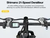 GT900 E-Mountainbike Pedelec – Motore 250 W, Batteria 36V Anteprima dell’immagine prodotto 7