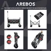 AREBOS Bollerwagen pliable noir | jusqu'à 100 kg | Voir les images du produit 4