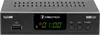A front view of a black Cabletech DVB-T2 tuner with a digital display. Náhled obrázku produktu