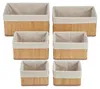 Relaxdays Aufbewahrungskorb 6er Set, mit Stoffbezug, Produktbild-Vorschau 9