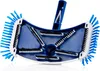 A blue and white pool brush with black bristles, shown from a top-down angle against a white background. Anteprima dell’immagine prodotto