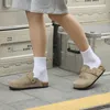 Clogs Damen Herren aus echtem Rindspaltleder, Geschlossene Produktbild-Vorschau 4