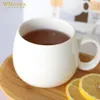Tazza Wilmax da 400 ml in porcellana bianca per caffè e tè Anteprima dell’immagine prodotto 6