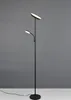 Trio LED Stehleuchte Specter 17 + 4,5 W schwarz matt Produktbild-Vorschau 3