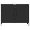 vidaXL Waschbeckenunterschrank Schwarz 80x30x60 cm Produktbild-Vorschau 4