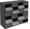 Schuhkarton 24x Schwarz Schuhschachteln Freistehend Produktbild-Vorschau 12