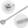 A close-up studio shot of a silver ratchet wrench on a white background. Anteprima dell’immagine prodotto