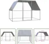 The Living Store Hühnerkäfig Silbern und Grau 3x2x2 m Produktbild-Vorschau 1