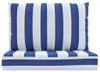 Cojines para palés 2 piezas tela Oxford azul y blanco a Vista previa de la imagen del producto 4