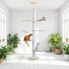 Three cats are on a multi-level cat tree in a bright, modern room with plants. Produktbild-Vorschau