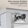 Close-up of a lock on a glass display cabinet. Produktbild-Vorschau