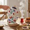 Serenk 2-teiliges Emaille-Teekannen-Set – 1,1 L + 2,1 L, Produktbild-Vorschau 1