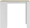 A white and light brown bar table against a white background. Náhled obrázku produktu