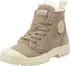 A single brown Palladium winter ankle boot is shown against a white background. Produktbild-Vorschau