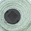Lanterna LED solare in tessuto, rotonda, verde chiaro - 25 Anteprima dell’immagine prodotto 4