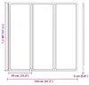 vidaXL Paroi pliante pour baignoire 117x120 cm 3 panneaux Voir les images du produit 8