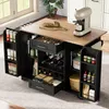 Carrello da cucina Merax, isola da cucina con piano di Anteprima dell’immagine prodotto 1