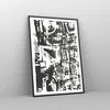 Gerahmtes Poster - Schwarzer Rahmen - Schwarzweiß Figuren Produktbild-Vorschau 8