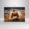 Bilder auf glas - Schlamm Schmutz Dakar Aktion - 100x70cm - Produktbild-Vorschau 3