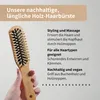 Brosse à cheveux en bois - picots en bois longs Voir les images du produit 7
