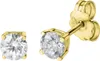 Celesta Gold Ohrstecker 375/- Gold 0,5cm gelb Zirkonia weiß Produktbild-Vorschau 1