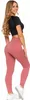 Gerippte Leggings mit hoher Taille für Damen mit Rippung Produktbild-Vorschau 5