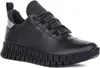 A studio shot of a single black sneaker. Podgląd zdjęcia produktu