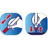 Two instructional diagrams showing how to use a marker. Anteprima dell’immagine prodotto