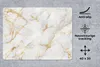MuchoWow® Mauspad Mousepad Marmor - Weiß - Gold - Abstrakt Produktbild-Vorschau 2