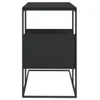 vidaXL Stolik boczny czarny 55x36x59,5 cm materiał Podgląd zdjęcia produktu 4