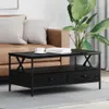 vidaXL Couchtisch Schwarz Eichen-Optik 100 x 51 x 45 cm Produktbild-Vorschau 2