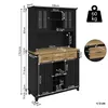 Flieks Küche Hochschrank Küchenbuffet mit LED, Produktbild-Vorschau 5
