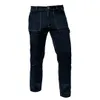 A pair of dark navy work pants with white stitching, presented against a white background. Podgląd zdjęcia produktu