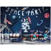 Papierové taniere Rakety 21,5x29,5 cm, 6ks Party Deco Náhľad obrázku produktu 5