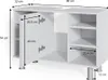 Waschbeckenunterschrank Vicco Fynn Weiß 80 x 54 cm, Model Produktbild-Vorschau 3