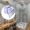A collage showing a shower door seal and a modern bathroom with a glass sink and shower. Náhled obrázku produktu