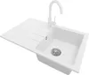 PRIMAGRAN Granitspüle Weiß 78x50cm, Spülbecken 1 Becken + Produktbild-Vorschau 1
