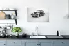 MuchoWow® Poster Oldtimer in Schwarz-Weiß-Bild 60x40 cm - Produktbild-Vorschau 3