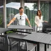 di volio Gartentisch BARLETA aus Aluminium in Holzoptik Produktbild-Vorschau 2