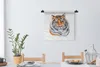 MuchoWow® Wandteppich Wandbehang Tiger - Augen - Grün 60x60 Produktbild-Vorschau 2