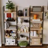 Průmyslový Regál Stojící Světlá Hnědá Loft Na Knihy Náhled obrázku produktu 5