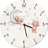 Dětské nástěnné hodiny šedé Teddy béžové dětské hodiny 30cm Náhled obrázku produktu 1