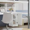 okwish Hochbett 90x200cm Bettgestell Einzelbett mit offenes Produktbild-Vorschau 9