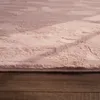Teppich Wohnzimmer Kunstfell Shaggy Hochflor Waschbar In Produktbild-Vorschau 2