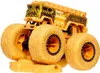 A toy monster truck, predominantly gold in color, with black accents and large, textured tires. Produktbild-Vorschau