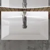 doporro Lavabo à Poser Blanc Vasque Suspendu en Céramique Voir les images du produit 3