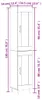 vidaXL Highboard Grau Sonoma 34,5x34x180 cm Holzwerkstoff Produktbild-Vorschau 8