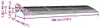 vidaXL Auvent de porte Gris 300x100 cm Polycarbonate Voir les images du produit 7