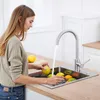 Küchenarmatur Edelstahl Gebürstet 360° Drehbar, Wasserhahn Produktbild-Vorschau 2