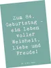 Mr. & Mrs. Panda Postkarte Spruch 84. Geburtstag - Produktbild-Vorschau 1